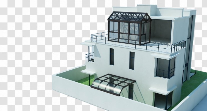 Flat Roof Architecture - Machine - Rooftop Sun Room Transparent PNG