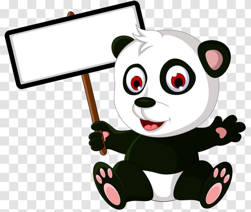 Giant Panda Bear Drawing - Carnivoran Transparent PNG