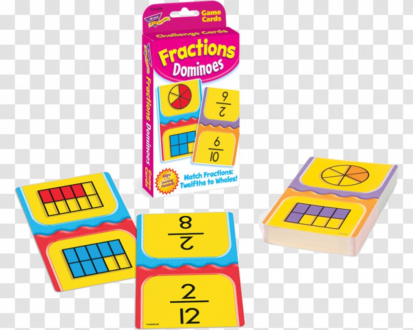 Fractions Dominoes Challenge Cards Set Game Playing Card - Wooden Block - Taobao Decoration Materials Transparent PNG