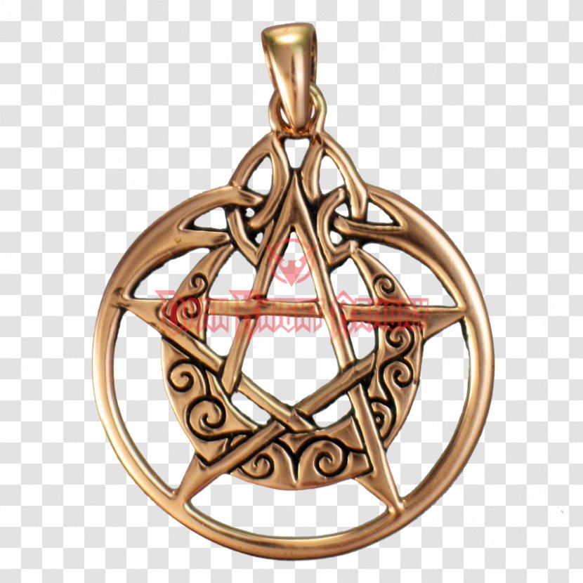 Locket Pentacle Wicca Pentagram Symbol - Metal Transparent PNG