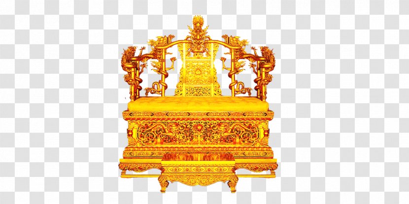 Forbidden City Emperor Of China Qing Dynasty Throne Chair Transparent PNG