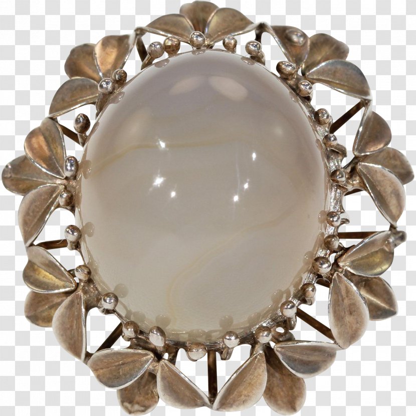 Gemstone Jewellery Estate Jewelry Brooch Silver - Antique - Agate Stone Transparent PNG