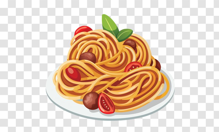 Spaghetti With Meatballs Pasta Italian Cuisine Alla Puttanesca Marinara Sauce - Bucatini - PATES Transparent PNG