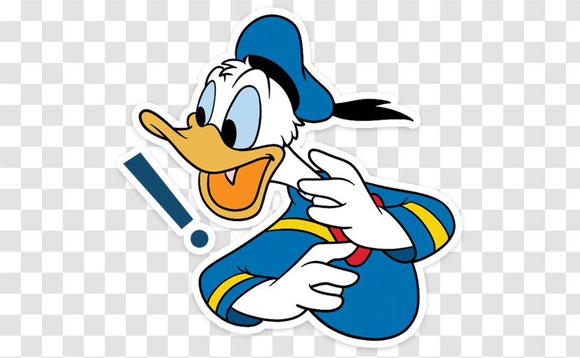 Donald Duck Goofy Mickey Mouse - Bird - Sticker Transparent PNG
