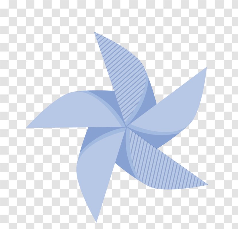 Pinwheel Blue Box Gift Clip Art - Wing Transparent PNG