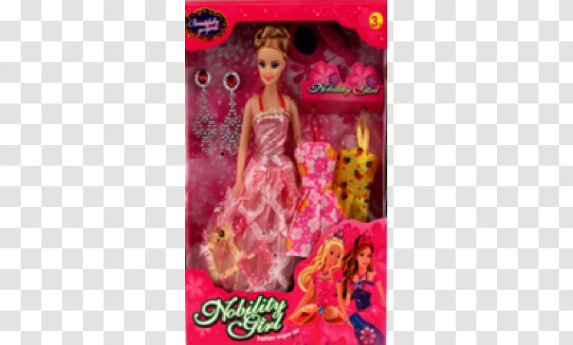 Pink M RTV Barbie - Doll - Cloth Transparent PNG