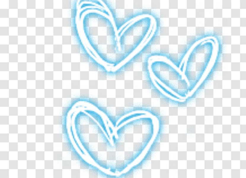 Light Heart - Blue - Creative Effect Transparent PNG