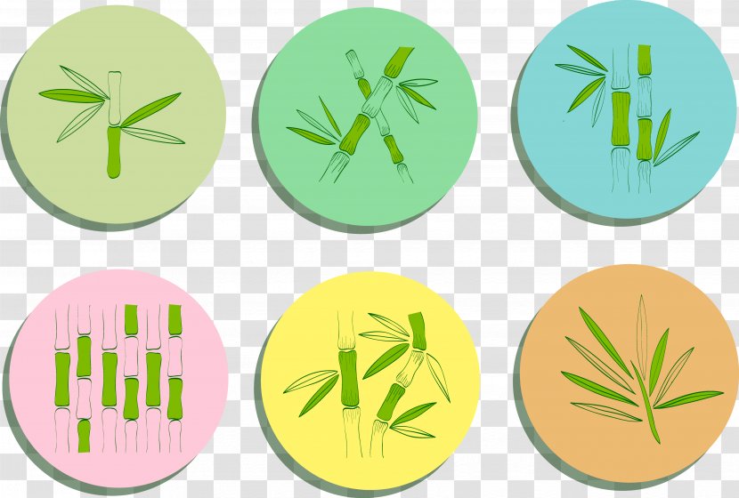 Circle Drawing Icon - Leaf - Green Bamboo Transparent PNG