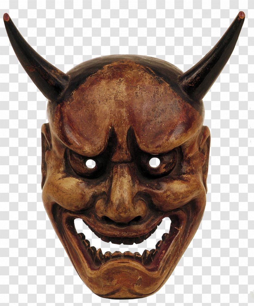 Demon Hannya Mask Noh Theatre - Spirit Transparent PNG