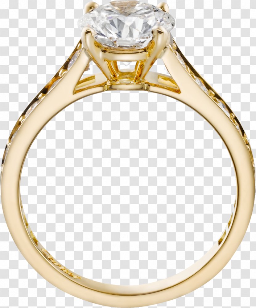 Ring Jewellery Gold Brilliant Diamond - Fashion Accessory - Sparkling Transparent PNG