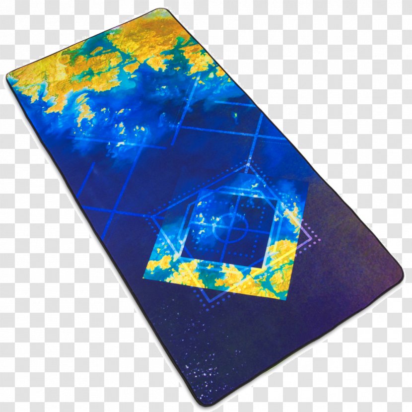 Cobalt Blue Space Golden Seas - Fashion Crystal Box Design Transparent PNG