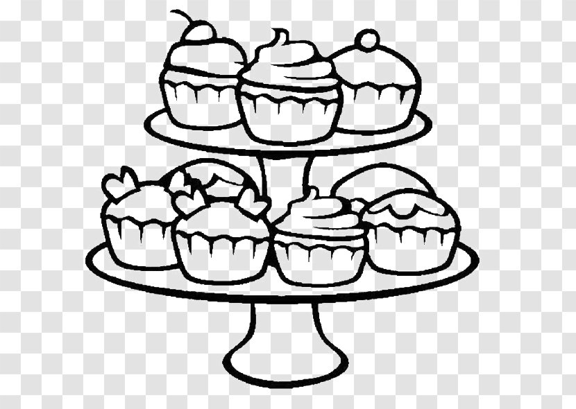 Cupcake Birthday Cake Bakery Coloring Book - Biscuits Transparent PNG