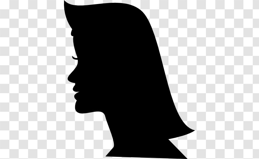 Silhouette Female - Nose - Hair Shapes Transparent PNG