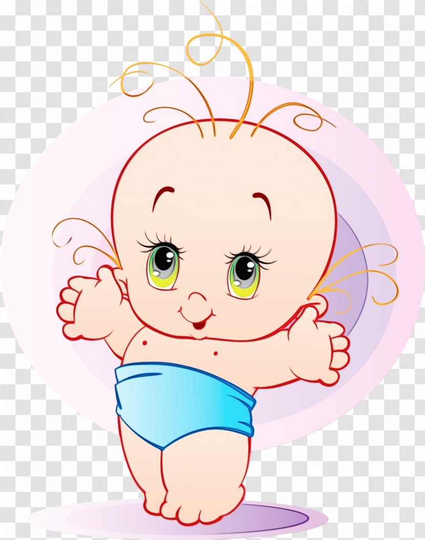 Baby Shower - Cartoon - Cheek Greeting Note Cards Transparent PNG