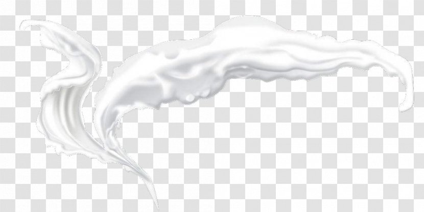 White Brand Pattern - Black - Creative Milk Transparent PNG
