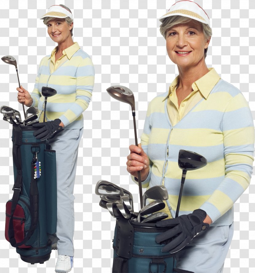 Golf Clubs Golfbag Balls Sport - Buggies - Old Woman Transparent PNG