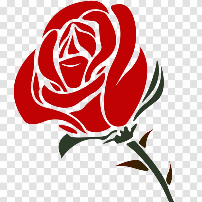 Rose Drawing Clip Art - Red Transparent PNG