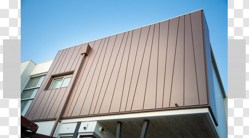 Building Copper Facade Cladding Stainless Steel - Roof - Technology Stripes Transparent PNG