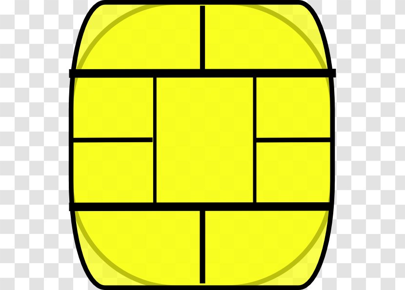 Smart Card Integrated Circuits & Chips EMV Credit Clip Art - Yellow - Chip Transparent PNG
