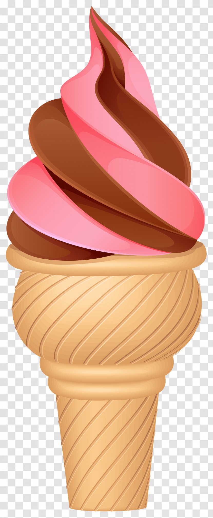 Ice Cream Cones Chocolate Neapolitan - Food Transparent PNG
