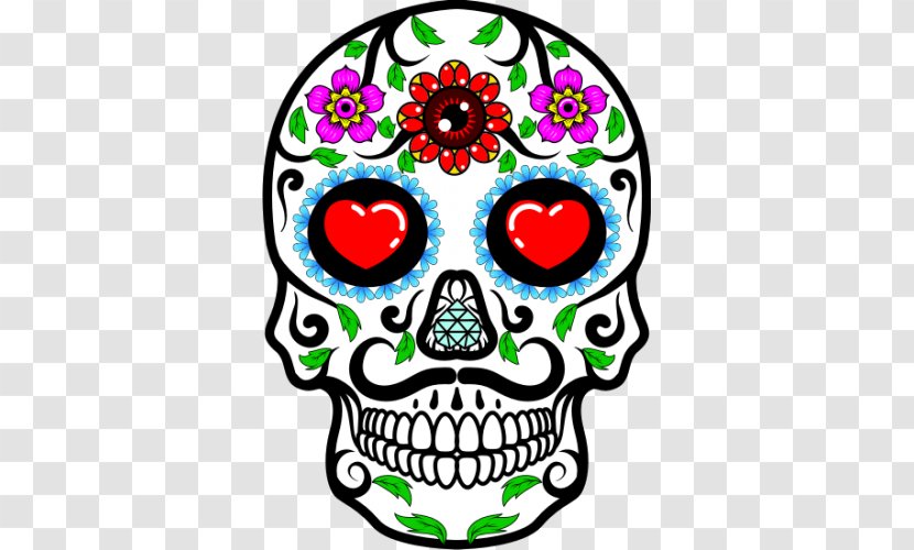 Calavera Day Of The Dead Skull - Drawing Transparent PNG