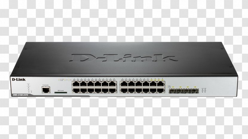 Gigabit Ethernet Power Over Network Switch Stackable Small Form-factor Pluggable Transceiver - Dlink - Port Transparent PNG