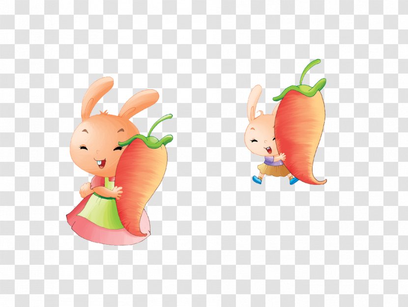 Bugs Bunny Cartoon Rabbit - Holding Carrot Transparent PNG