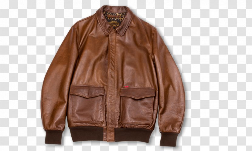 Leather Jacket - Material - Brown Transparent PNG