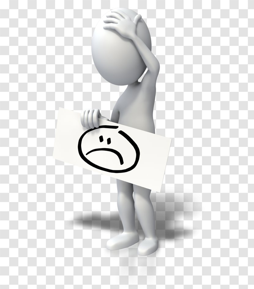 Stick Figure Sadness Clip Art - Emotion Transparent PNG