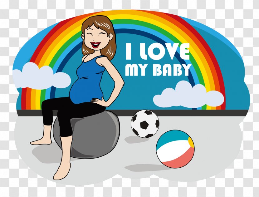 Pregnancy Woman Yoga Physical Exercise - Human Behavior - Pregnant Women Vector Transparent PNG