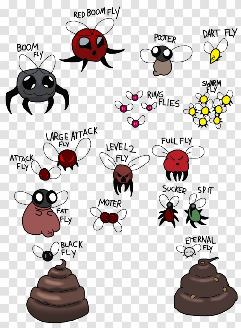 The Binding Of Isaac: Rebirth Enemy Fan Art - Pollinator - Isaac Transparent PNG