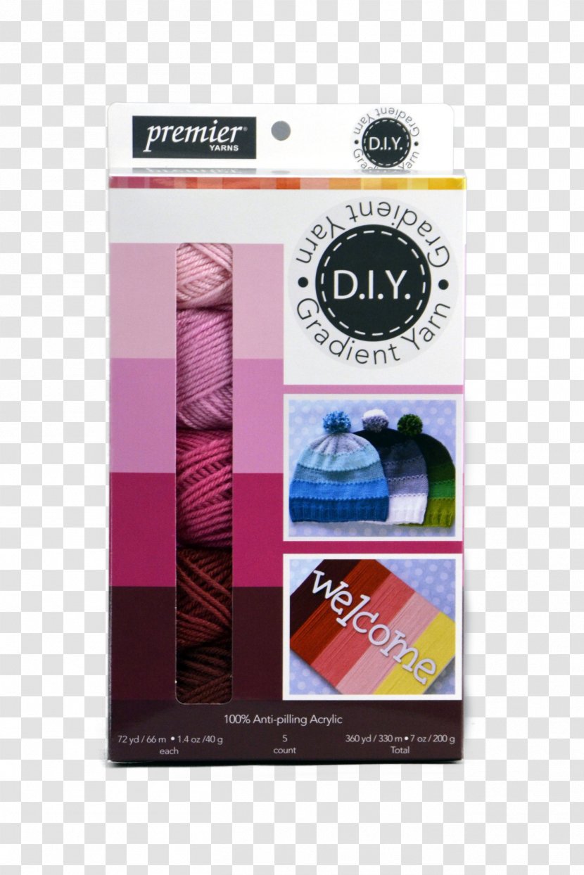 Do It Yourself Bricolage Color Gradient Yarn - Ito - Pink Transparent PNG