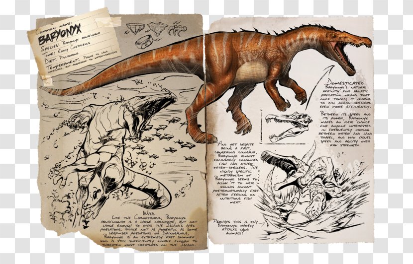 ARK: Survival Evolved Baryonyx Carnotaurus Therizinosaurus Dinosaur - Oviraptor Transparent PNG