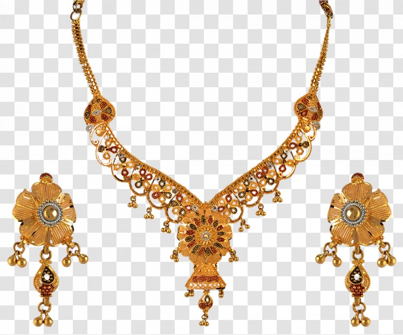 Necklace Gold Orra Jewellery Earring - Tanishq Transparent PNG