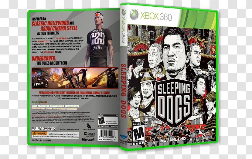 Xbox 360 S Sleeping Dogs Arcade Game PC - Dog Lying Transparent PNG