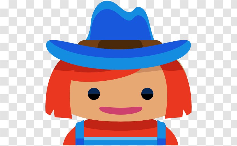 Icon - Sombrero - A Boy Wearing Blue Hat Transparent PNG