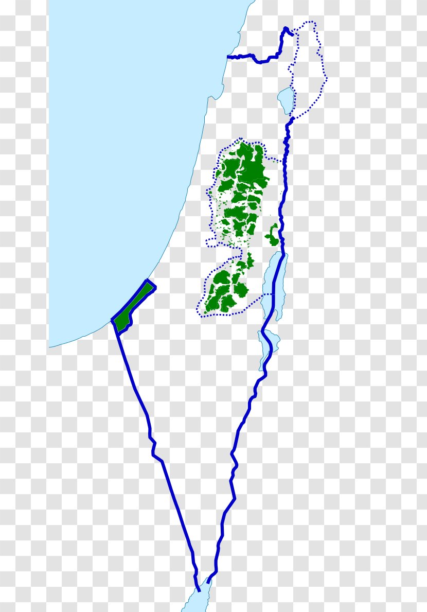 Israeli–Palestinian Conflict Gaza Strip Palestinian Territories State Of Palestine - West Bank - Map Transparent PNG