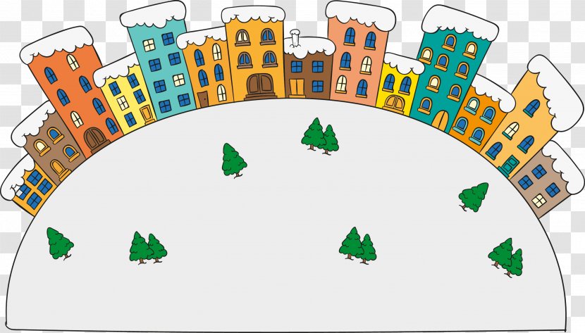 Winter Landscape - Template - Flat Design Transparent PNG