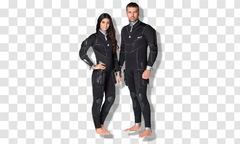 Wetsuit Scuba Diving Dry Suit Neoprene Waterproofing - Black - Jeans Transparent PNG