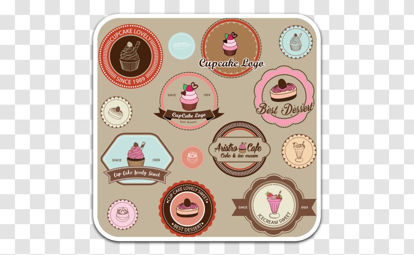 Cupcake Bakery Label Confectionery - Cake Transparent PNG
