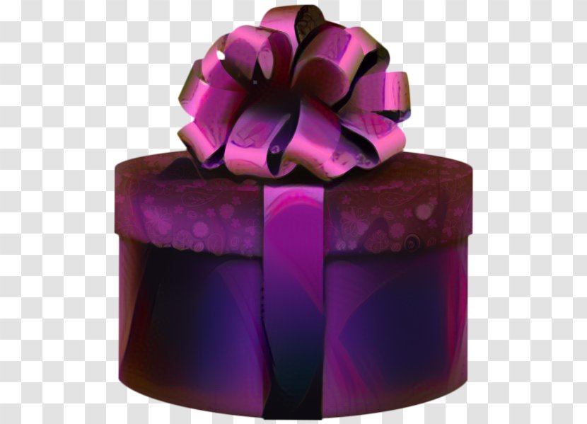 Present Ribbon - Magenta - Satin Petal Transparent PNG