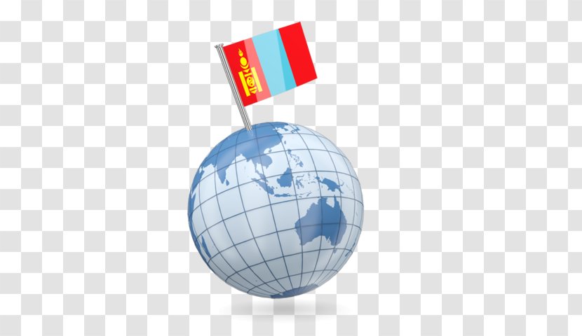 Flag Of Mongolia Globe Tonga - Map Transparent PNG