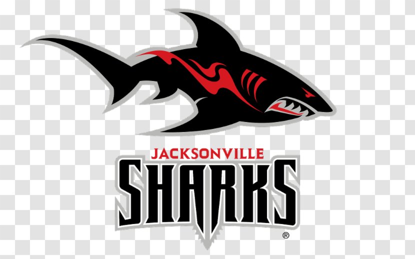 Jacksonville Sharks Logo American Football Great White Shark Transparent PNG
