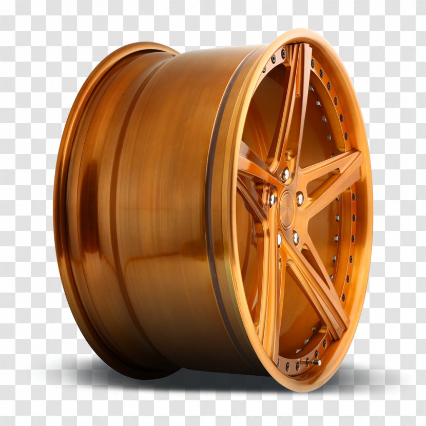 Alloy Wheel Spoke Copper Transparent PNG