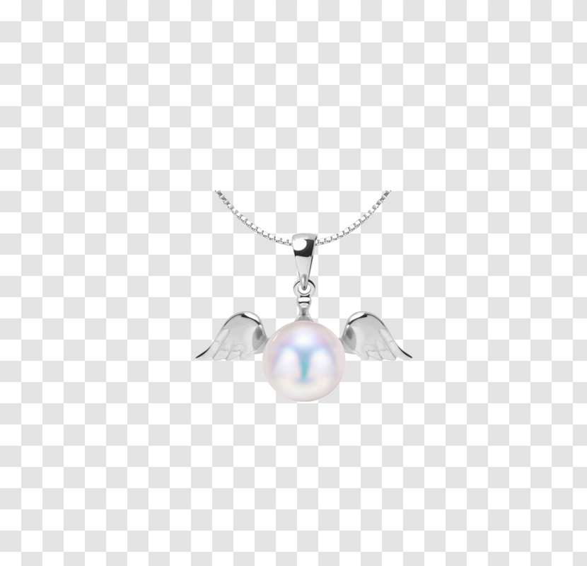 Pendant Silver Pearl Body Piercing Jewellery Pattern - Necklace Transparent PNG