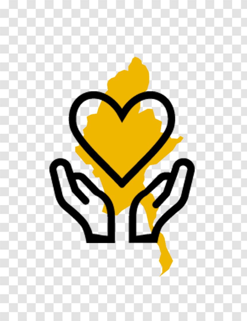 Cartoon Heart - Logo - Yellow Transparent PNG