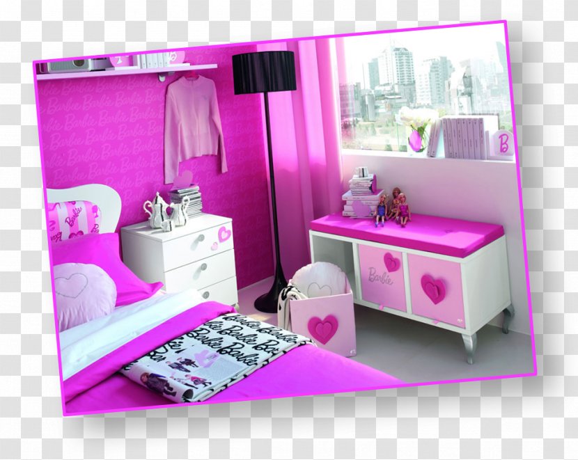 Barbie Bedroom Child House - Room Transparent PNG
