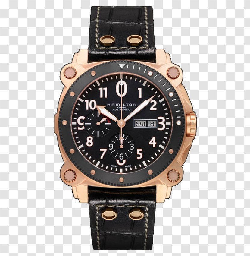Hamilton Watch Company Chronograph Diving Dial - Strap Transparent PNG