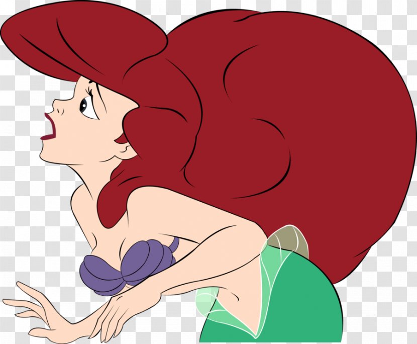 Ariel Mermaid Digital Art - Silhouette - Arielvector Transparent PNG