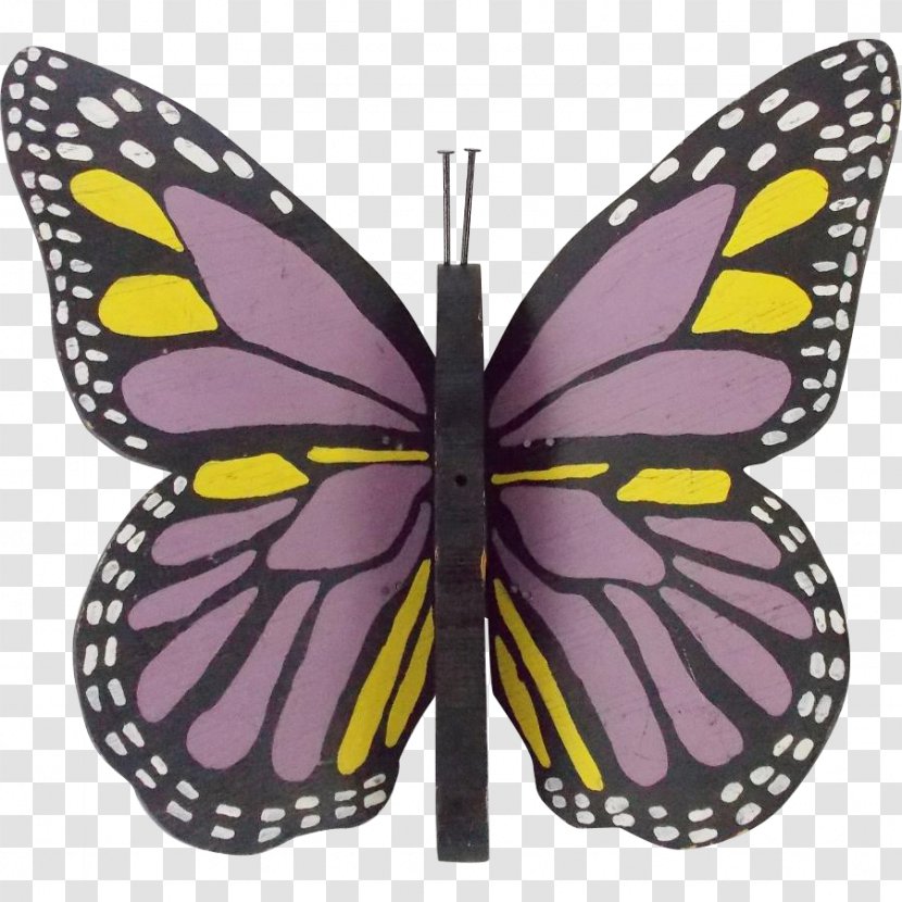 Monarch Butterfly Folk Art Painting Transparent PNG